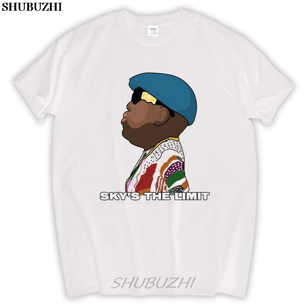 

new T-shirt brand cotton tees biggie smalls skys the limit t shirt men cotton t-shirts 4XL 5XL drop shipping