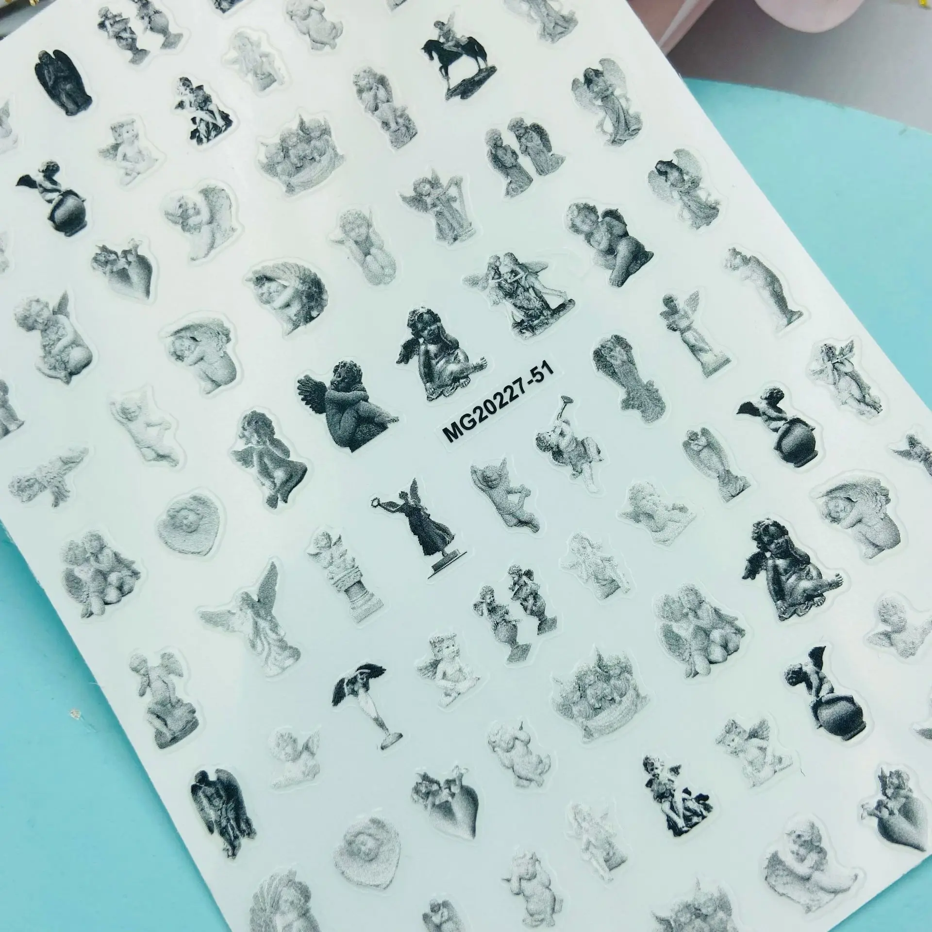 Наклейки для ногтей сделай сам в японском стиле без следов новый дизайн черных и