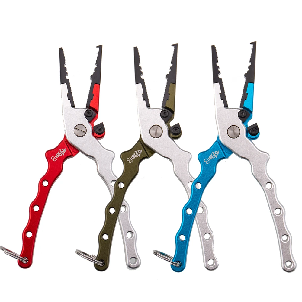 

Aluminum Fishing Pliers Multifunctional Fishing Equipment Split Ring Pliers WBL-1822 17cm 131g 3 Colors Fish Plier 0.29lb131g