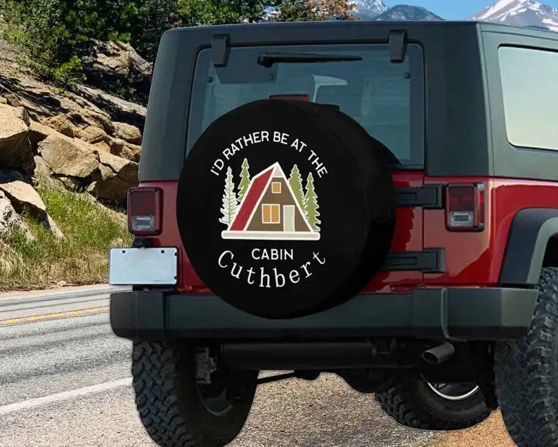

Unique Gifts for Outdoor Enthusiasts, Custom Car Spare Wheel Covers w Name, Popular Tyre Cover, Personalized Car Accessories, Bo