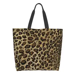 Designer Leopard Print Designer Handbags Shopping Tote Leopard Loves Leopard Leopard Life Animal Spots Wild Animals Pelts Skin