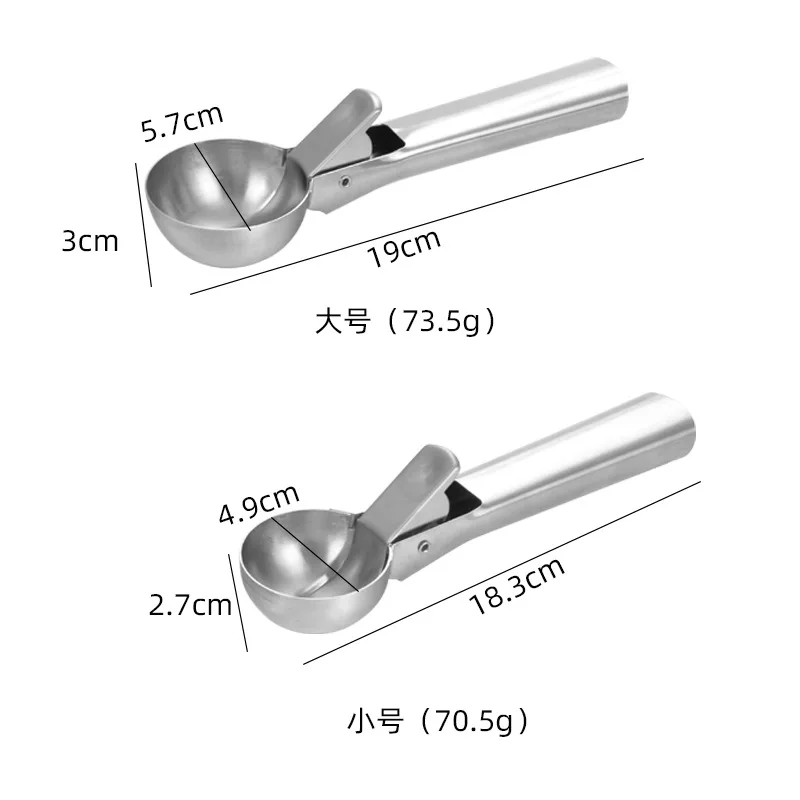 Большая ложка для мороженого из нержавеющей стали пресс шарик фруктов |