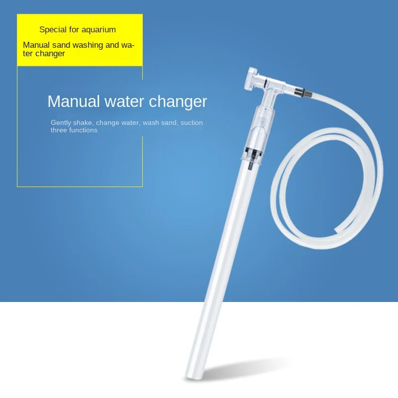 Aquarium Fish Tank Water Changer Sand Washer Pump Suction Toilet Straw Aquarium Accessories Suitable for Fishbowl Cleaning Tools