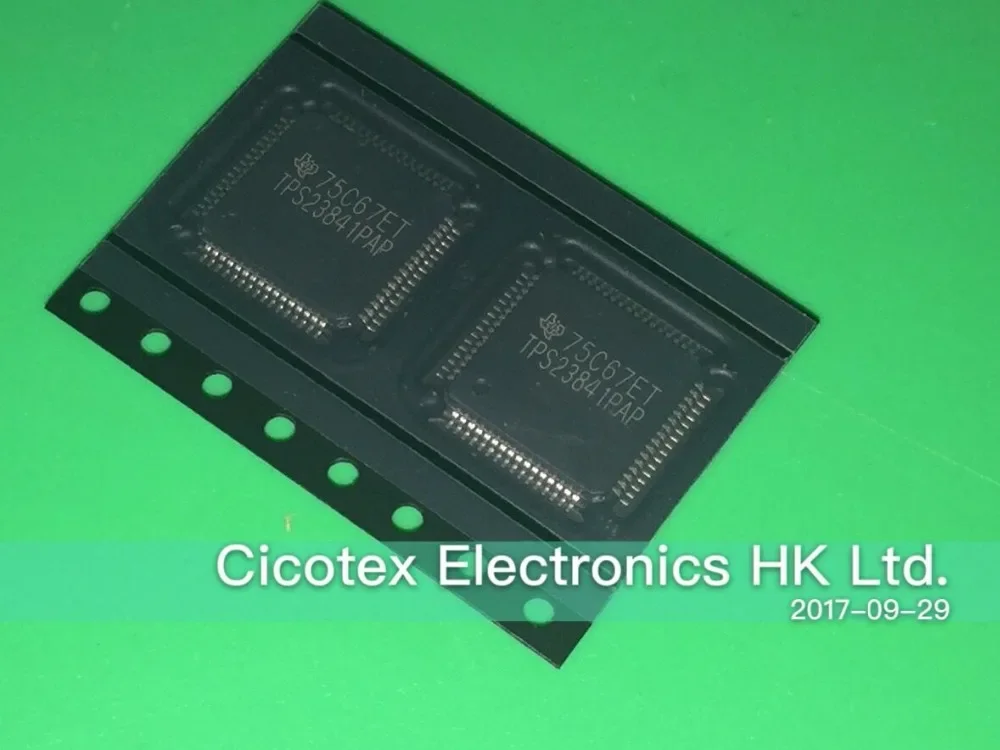 TPS23841PAPRG4 HTQFP64 IC ЧЕТЫРЕПОРТНЫЙ ЭКВИП MGR 64HTQFP TPS23841PAP TPS23841