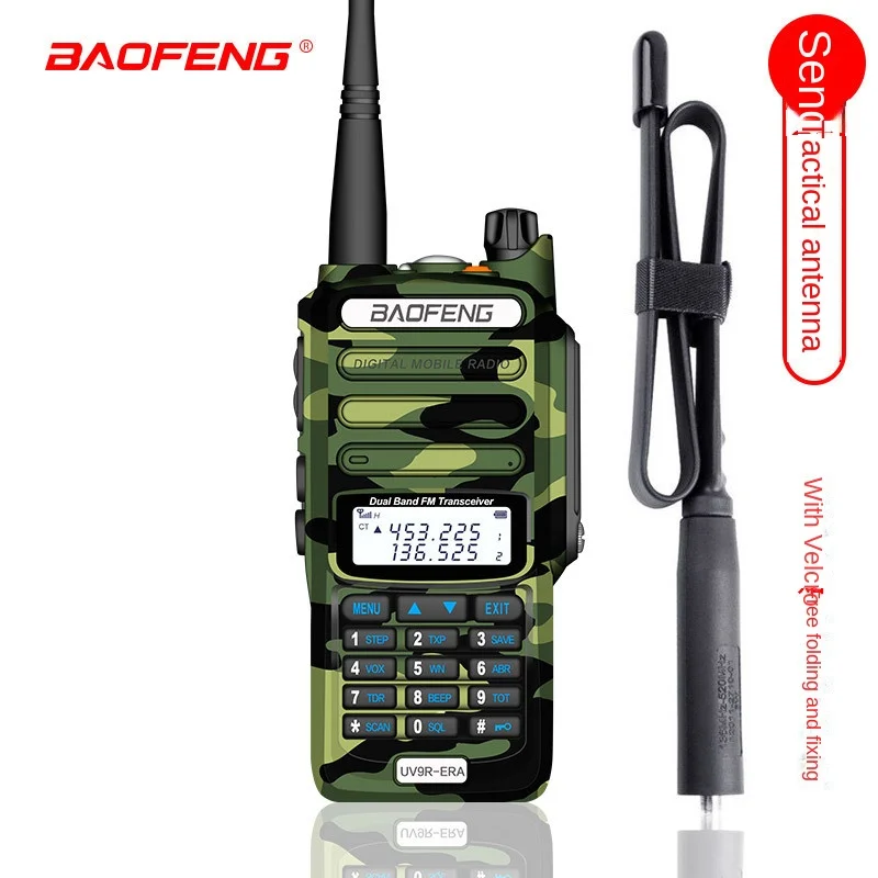 BAOFENG BFUV9-ERA Waterproof Intercom Marine VHF UV5R Handstand +CS Folding Tactical Antenna