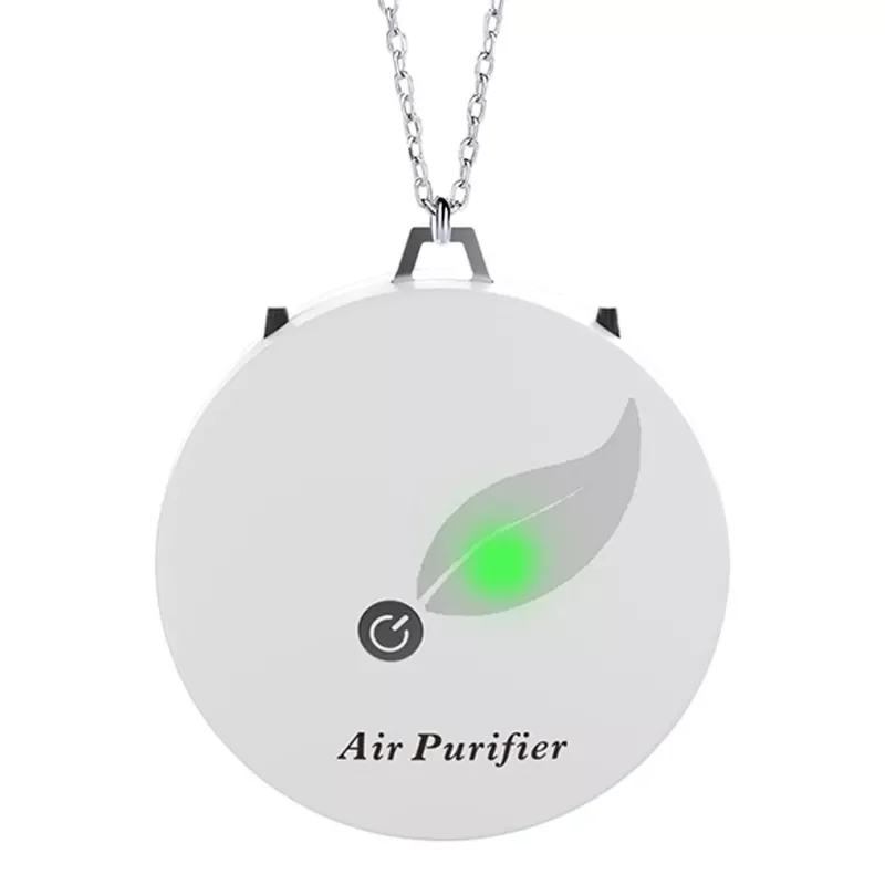 

Purifier Household Negative Ion Air Purifier, Portable Necklace, for Adults and Children White