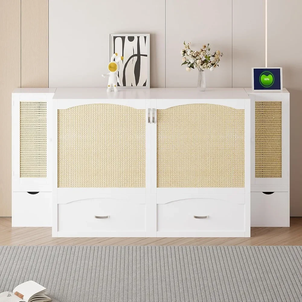 Освещенный размер размера queen-size из 2-х шкафов подзарядка и аккумуляторы