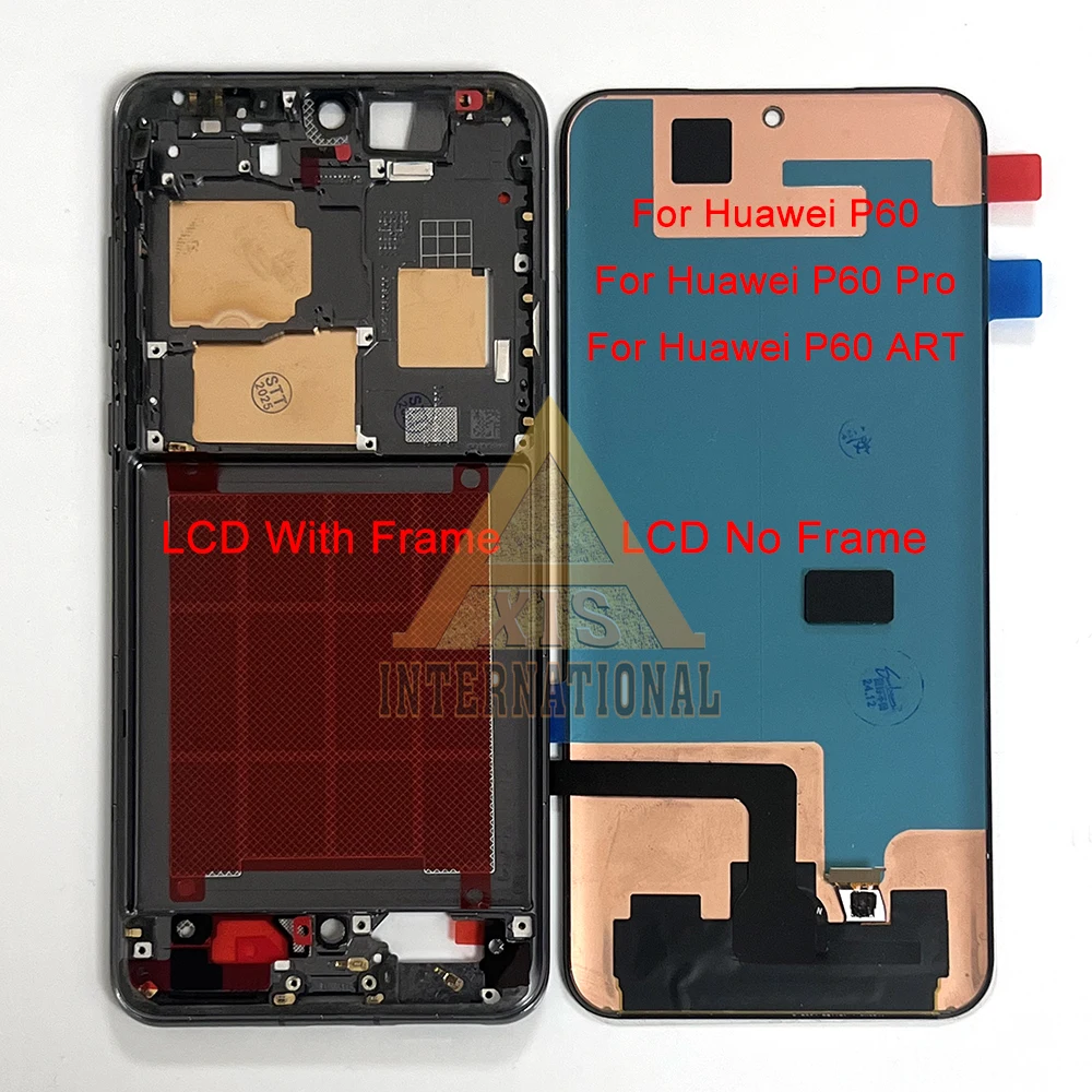 Фото Оригинальный OLED-дисплей 6,67 дюйма для Huawei P60 LNA-AL00, экран LCD AXIS для Huawei P60 Art MNA-AL00 / P60 Pro MNA-LX9 с рамкой №2