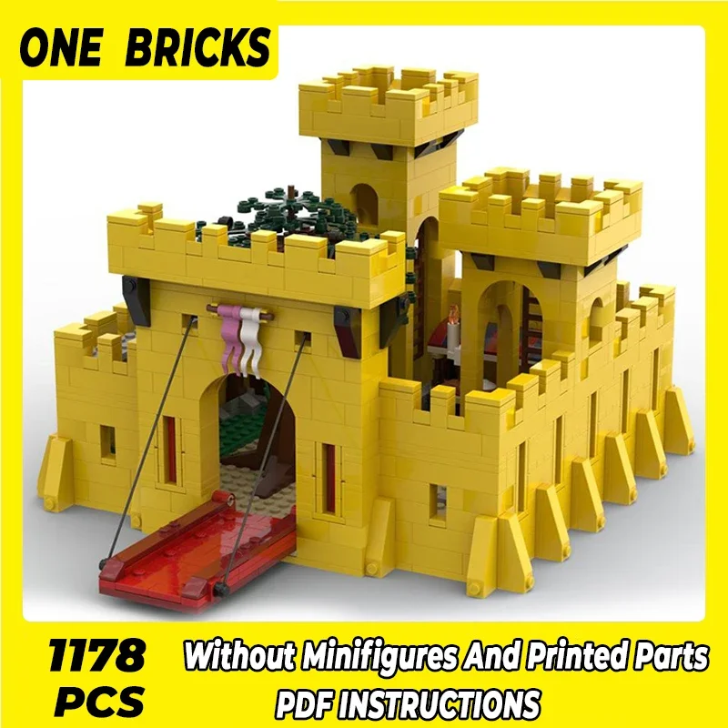 

Moc Building Bricks Military Model Yellow Castle 357 Remake Technology Modular Blocks Gifts Christmas Toys DIY Sets Assembly
