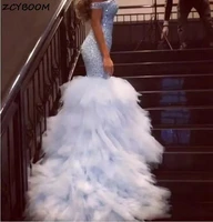 2022 whiteivory wedding dresses off the shoulder beading sequins elegant bride dress mermaid long luxury african wedding gowns
