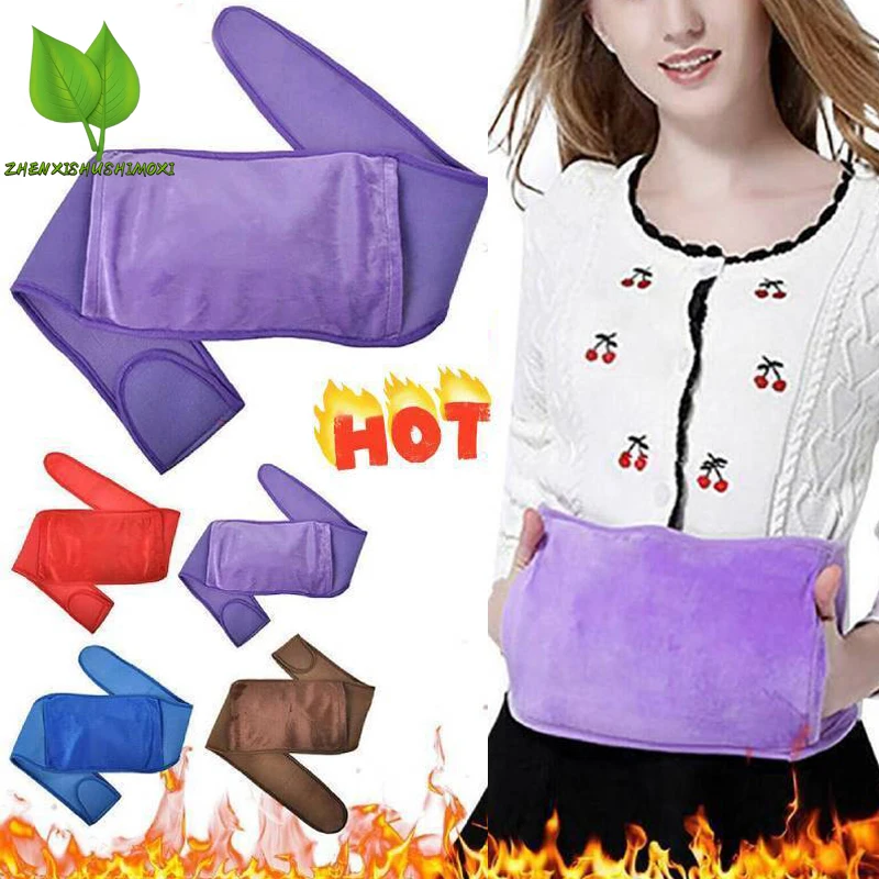 

Hot Water Bag Bottle Cover Warm Uterine Belt Warmer Waist Belly Pads Menstrual Relief Period Pain Winter Water Soft Bottle Pouch