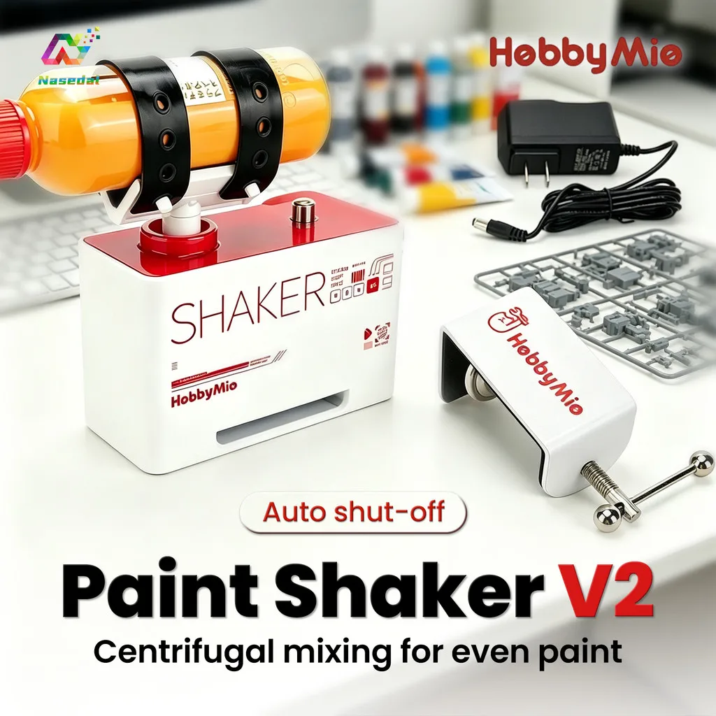Фото HobbyMio Paint Shaker V2 2-го поколения: центробежный миксер для красок с автоматическим отключением и защитой от перегрузки для моделей Gundam и хобби-проектов DIY №2