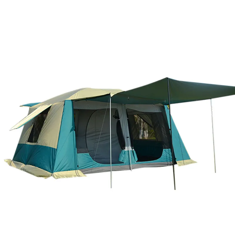 

outdoor camping 4-6 person four season tent double waterproof oxford eco-frinedly materials luxury safari tent for sale