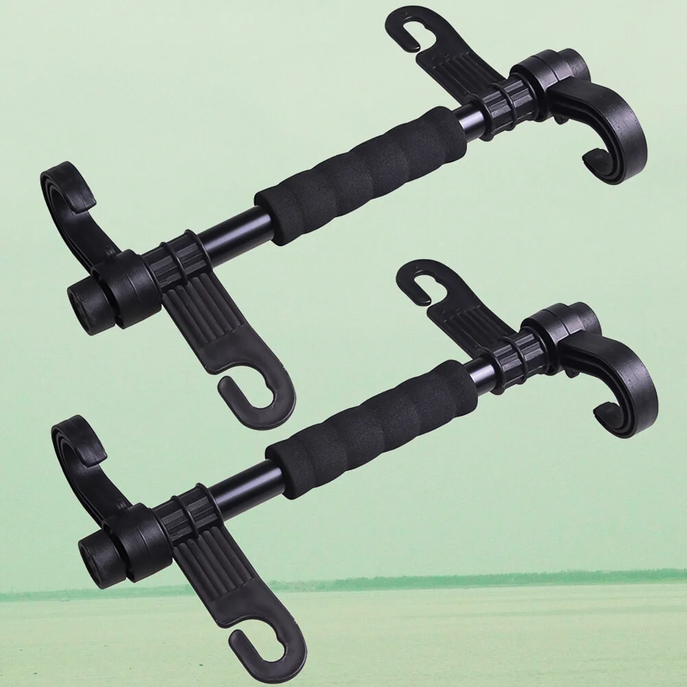 

1 Set 2Pcs Back Seat Holder Car Back Supporter Car Backseat Hook Storage Hanging Hook for Car (Black)