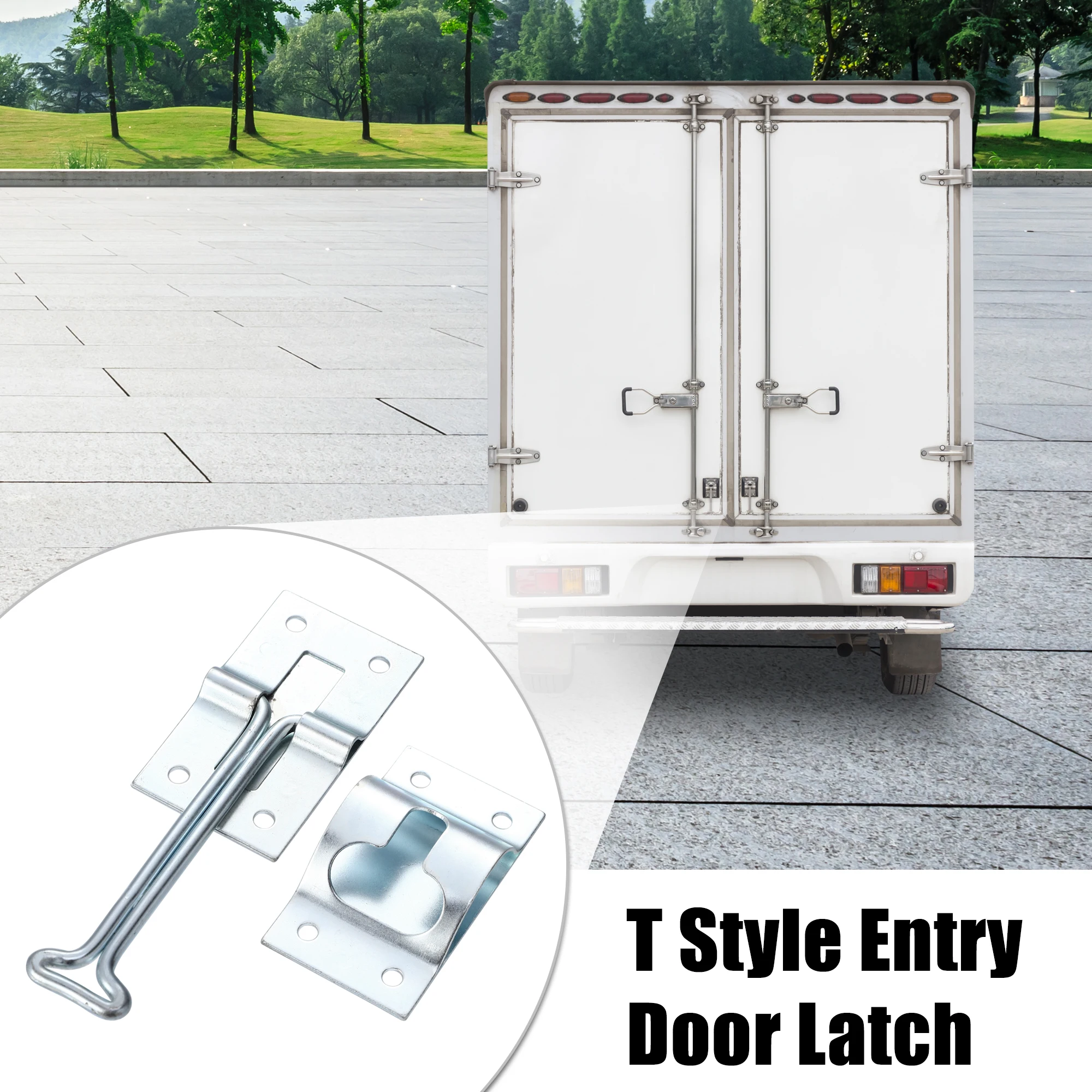 

X Autohaux 1-10 комплектов 4 ''6'' T стильная защелка для входной двери держатель из углеродистой стали для RV Прицепа кемпера наружный крючок для удер...