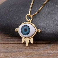 aibef new trend lucky turkey evil eye pendant copper zircon necklace womens creative design jewelry party personalized gift