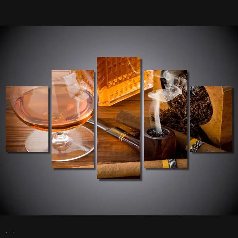 

Женская картина с изображением борцов и сигар, печать на холсте, декор для комнаты, печать на холсте, Бесплатная доставка/90710