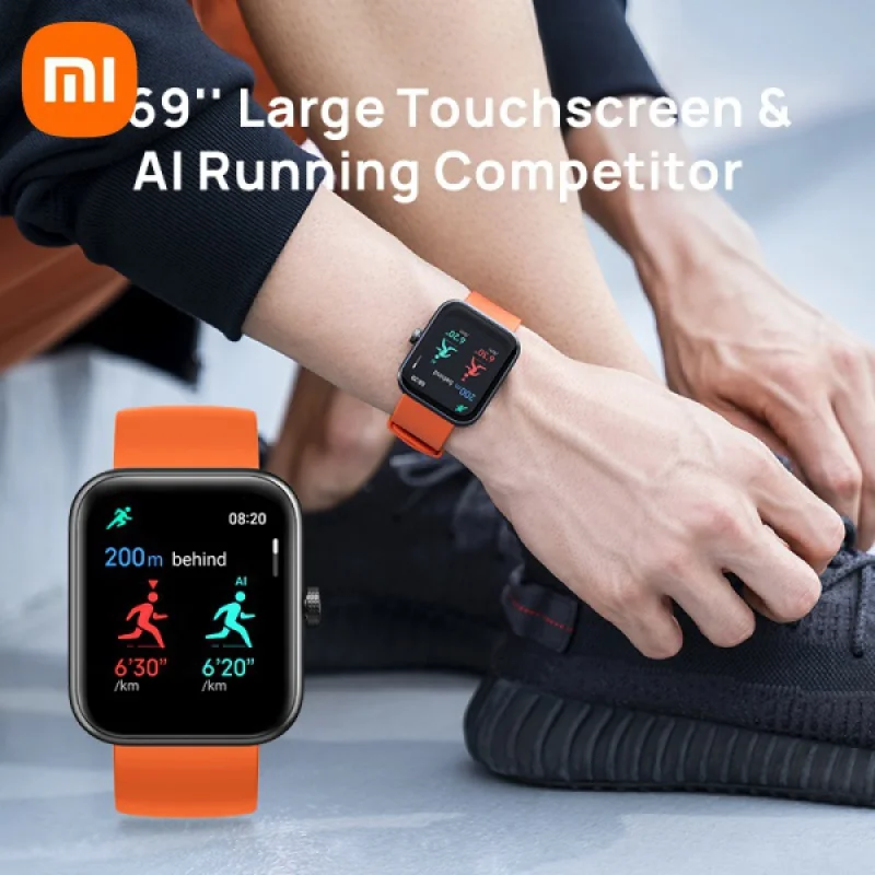 

Maimo Smart Watch Screen 5ATM Waterproof Maimo Sports Smartwatch Blood Oxygen Monitor Heart Rate Fitness Xiaomi 70mai