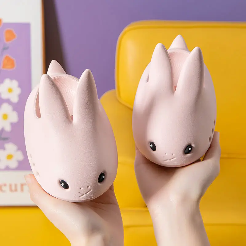 

Children's Slippers Summer Boys and Girls Rabbit Cartoon Home Indoor Bathroom Baby Thick Bottom Non Slip Sandals for Women