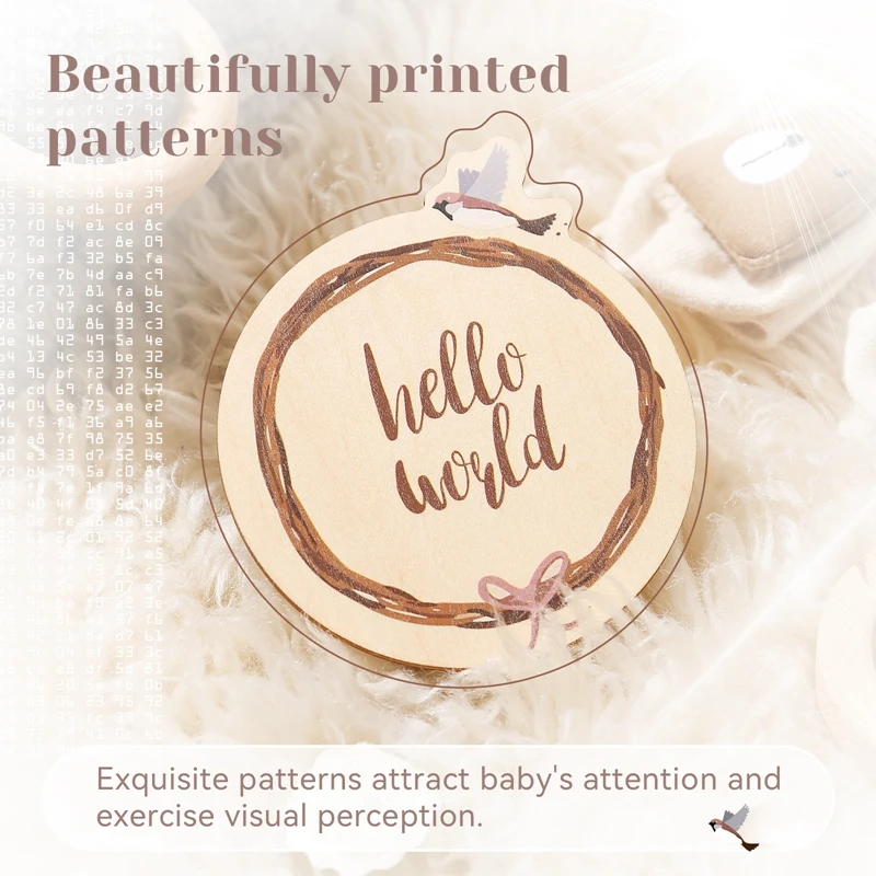 8 шт./набор деревянные карты для новорожденных