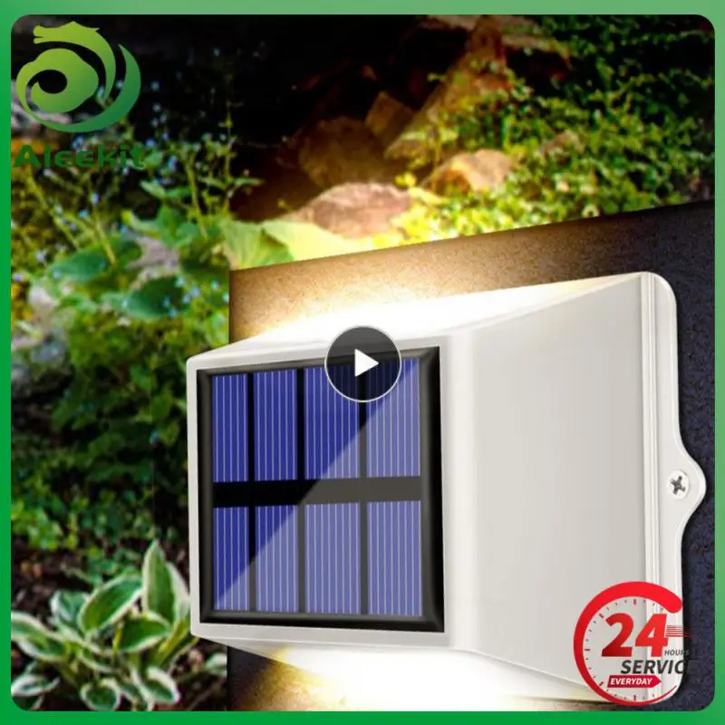 

Creative Outdoor Wall Lamp Plastic Waterproof Outdoor Wall Lamp Wear Resistance Up Down Wall Light Led Solar Light