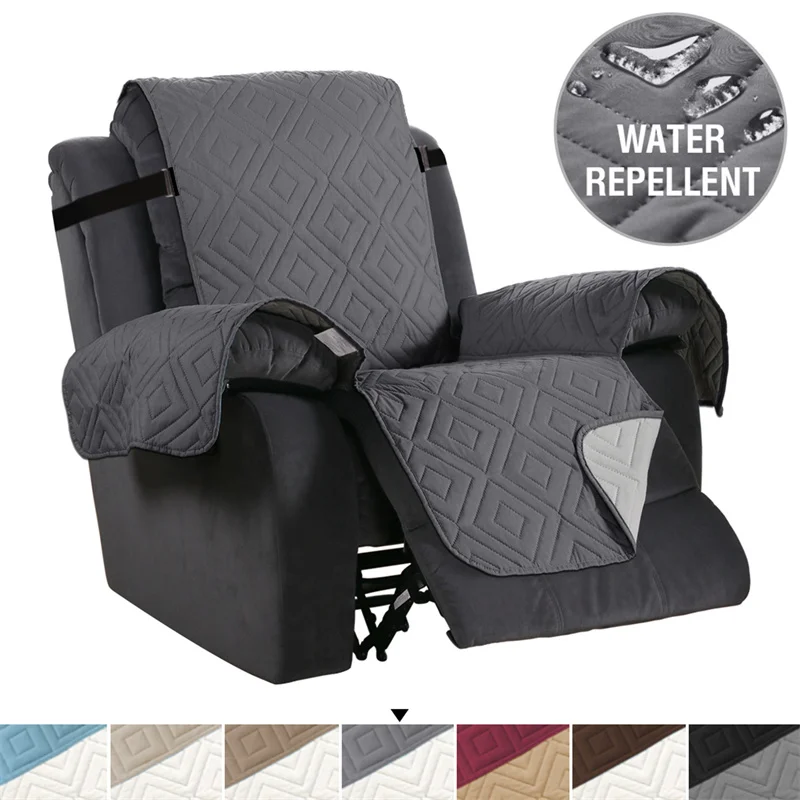 

Latest Snap Fixed Recliner Sofa Cover Removable Pet Dog Kid Mat Armchair Furniture Protector Slipcovers Armrest Washable Covers