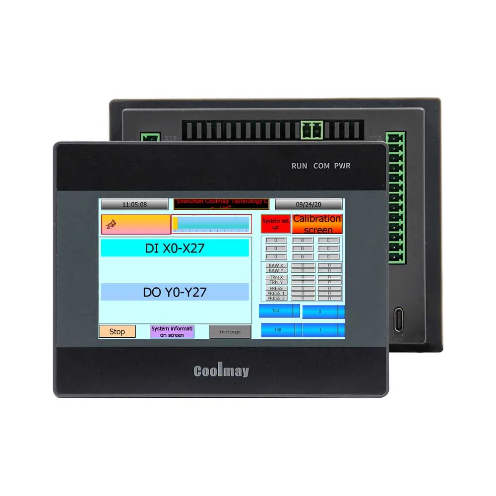 

4.3 inch industrial automation controller rs485 plc hmi all in one