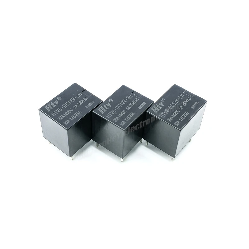 

10 шт./лот силовое реле HTV6-DC12V-SH HTV6-DC12V-SHA, один комплект контактов переключения 10 А 5 контактов