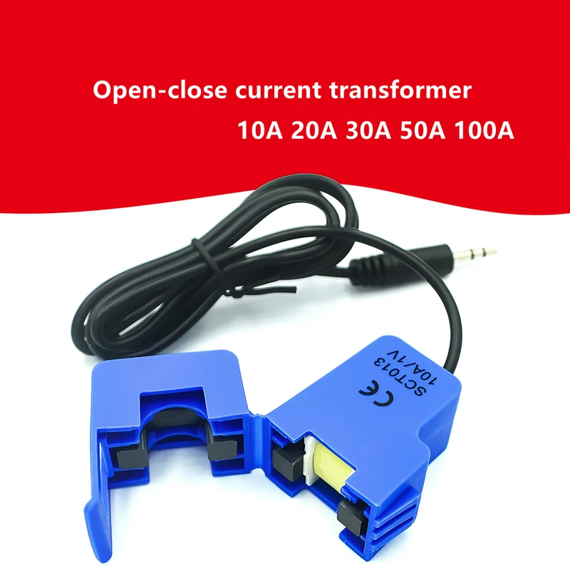 SCT-013-000V трансформатор тока с открытым замком 10A 20a 30A 50A 1% a 1 в