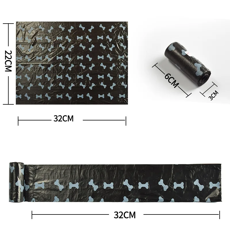 Мешки для какашек домашних животных одноразовые мешки мусора собак и кошек