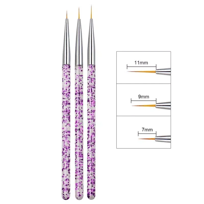 

NEW2023 Professional Liner Painting Pen Nail Art Brush Nail Art UV Gel Pen Art Salon Home Use Gel Nail Brush Durable Acrylic