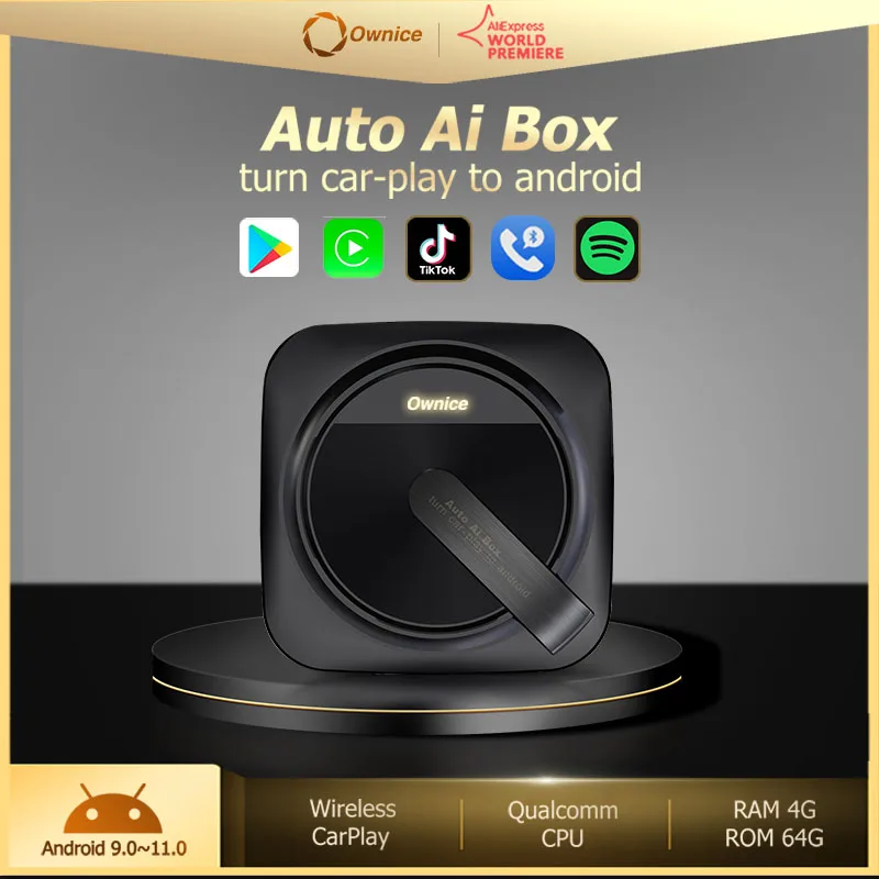 

CX 5 CX5 KFOwnice Android 11 Wireless CarPlay Ai Box Apple Car Play Android Auto Youtube Netfix Mirror For Chevrolet Malibu
