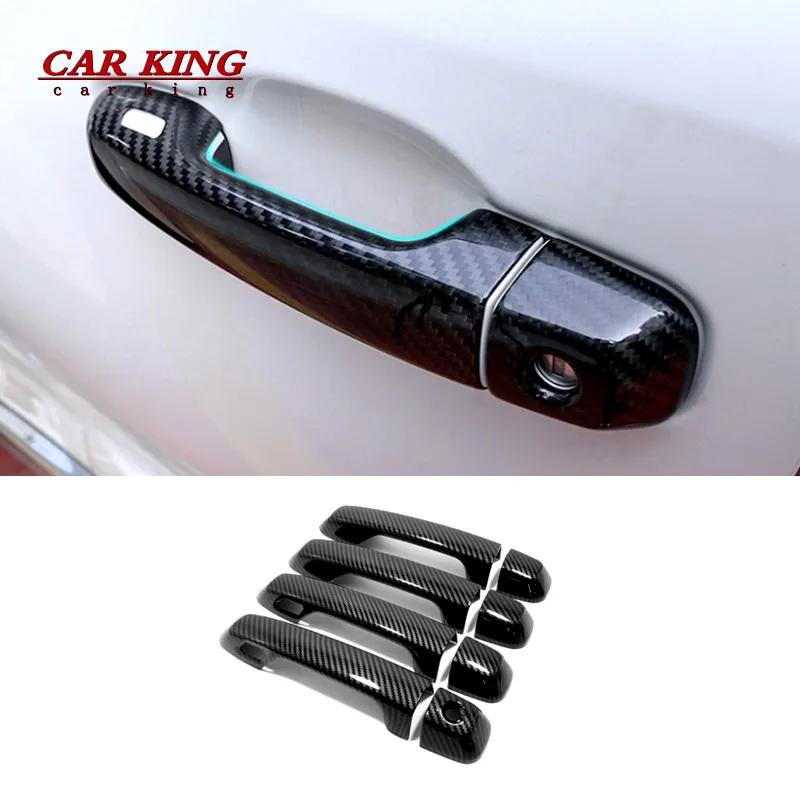 

For Toyota Land cruiser Prado FJ150 150 2010-2019 2020 Car side door Handle Bowl Decor sticker trim Cover styling Accessories