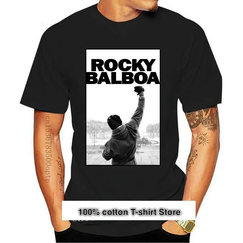 

Camiseta blanca Rocky Balboa, muestra el title original, nueva