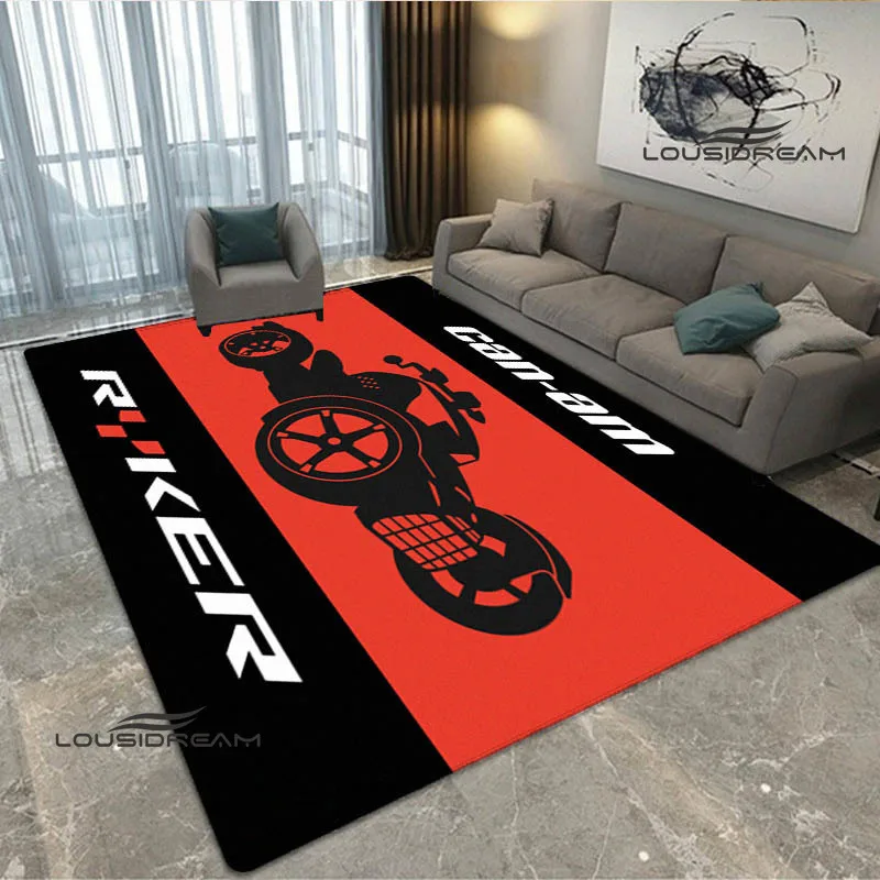 Коврик с принтом логотипа мотоцикла Can-AM нескользящий ковер аниме коврик