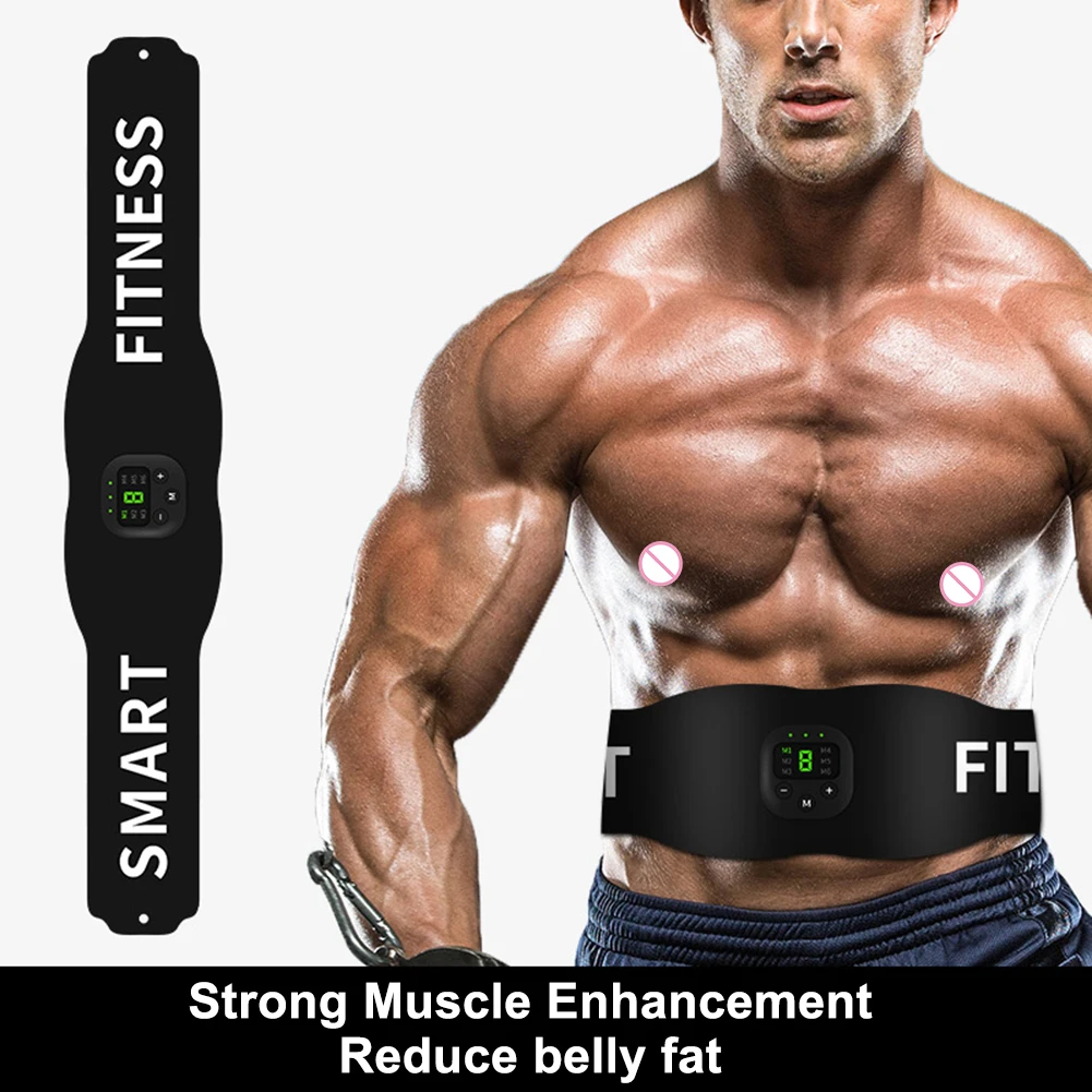 

EMS Muscle Stimulator Abs Abdominal Belt Trainer Stimulation Massage Fitness Slimming Massager Belly Weight Loss Body Shaping