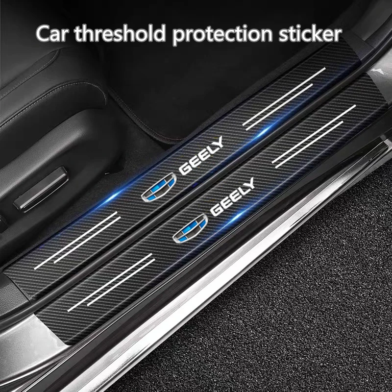 

Carbon Fiber Car Sticker Car Door Threshold Side Anti Scratch Tape For geely coolray atlas Emgrand X7 EC7 Boyue CK2 GC6 Parts LC