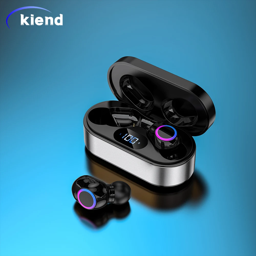 

Kiend F12 Wireless Earphone In Ear Bluetooth TWS Headphone 13mm Driver Earbuds Low Latency Headset with MIC HD Call Handsfree