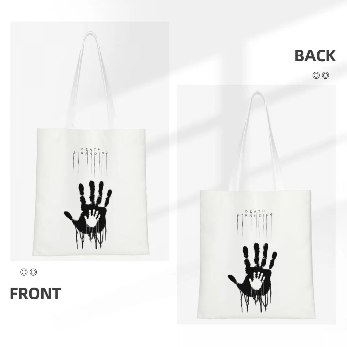 Фото Death Stranding Hand Tote Bags Women Handbag Foldable Student Kojima Productions Shoulder Bag Reusable Shopping Bag №5