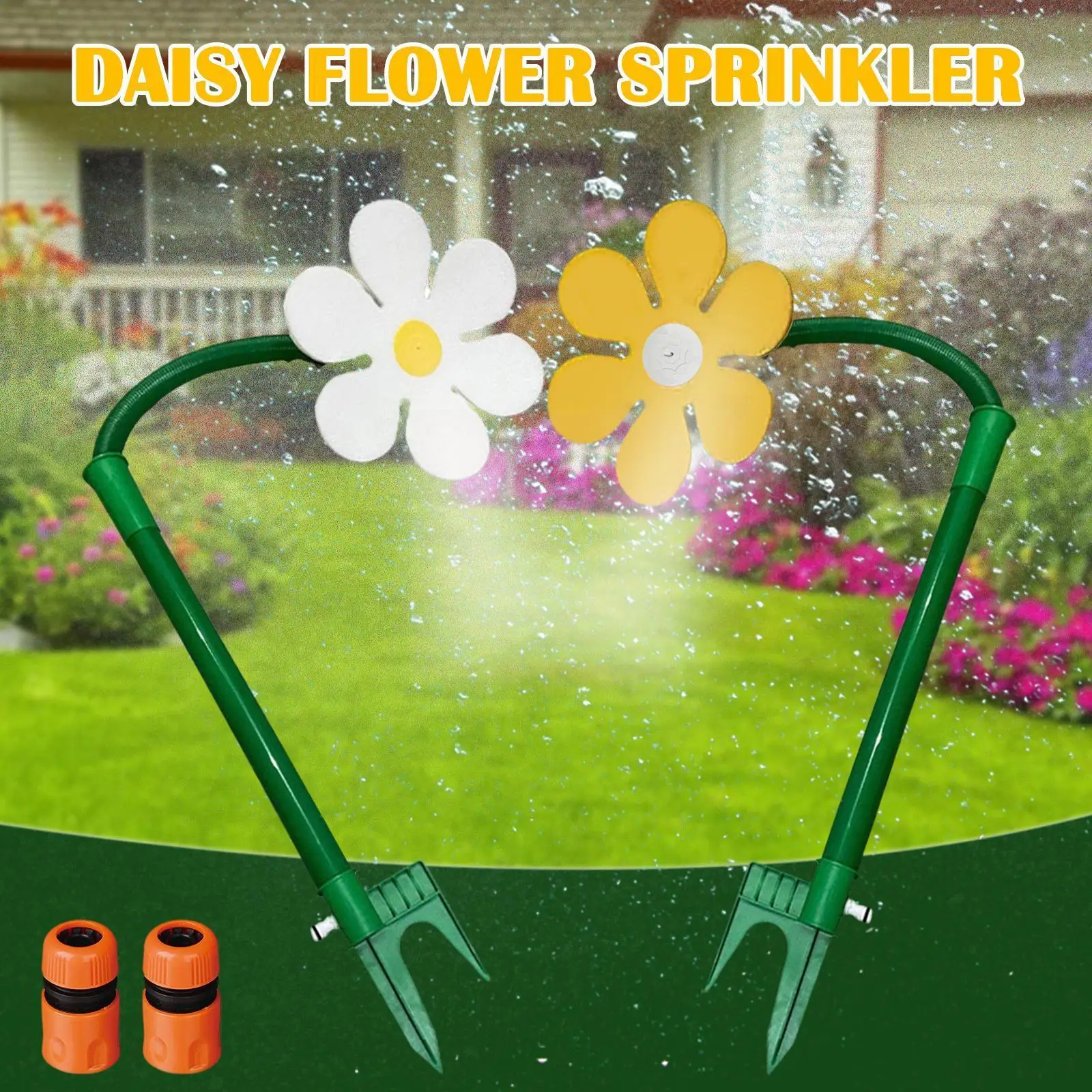 

New Creative Sunflower Sprinkler Lawn Irrigation Watering Garden Sunflower Drip Tool Daisy Funny Irrigation Sprinkler Decor S3P4