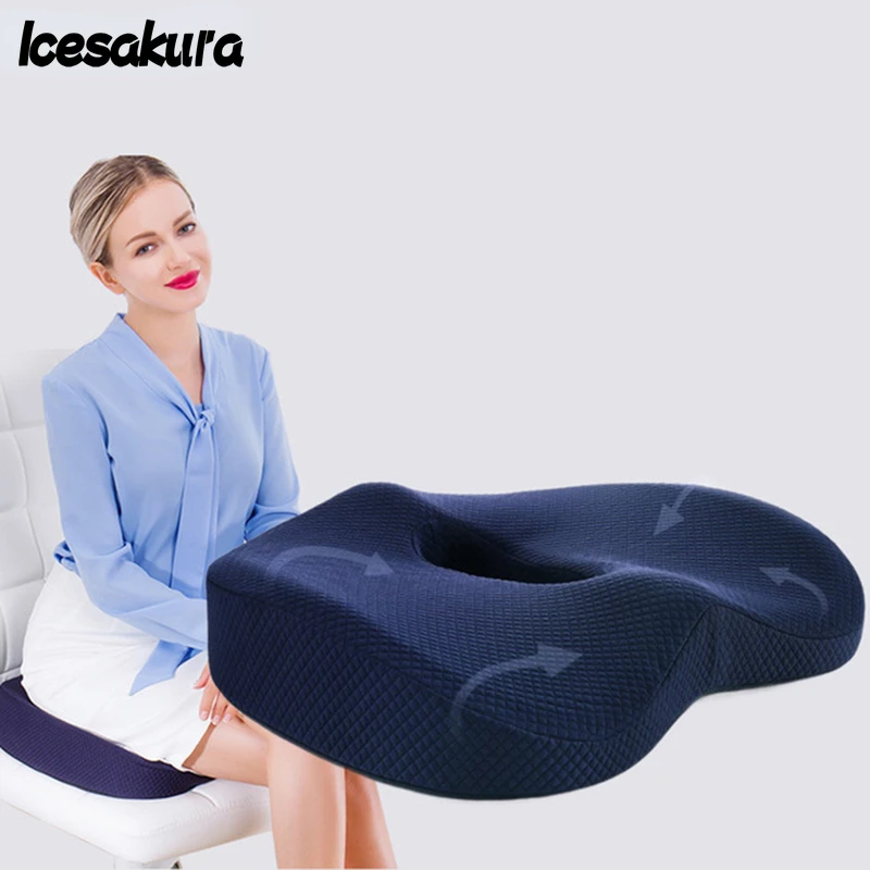 

Memory Foam Hemorrhoid Seat Cushion Hip Support Orthopedic Pillow Coccyx Office Chair Cushion Car Seat Wheelchair Massage Pillow