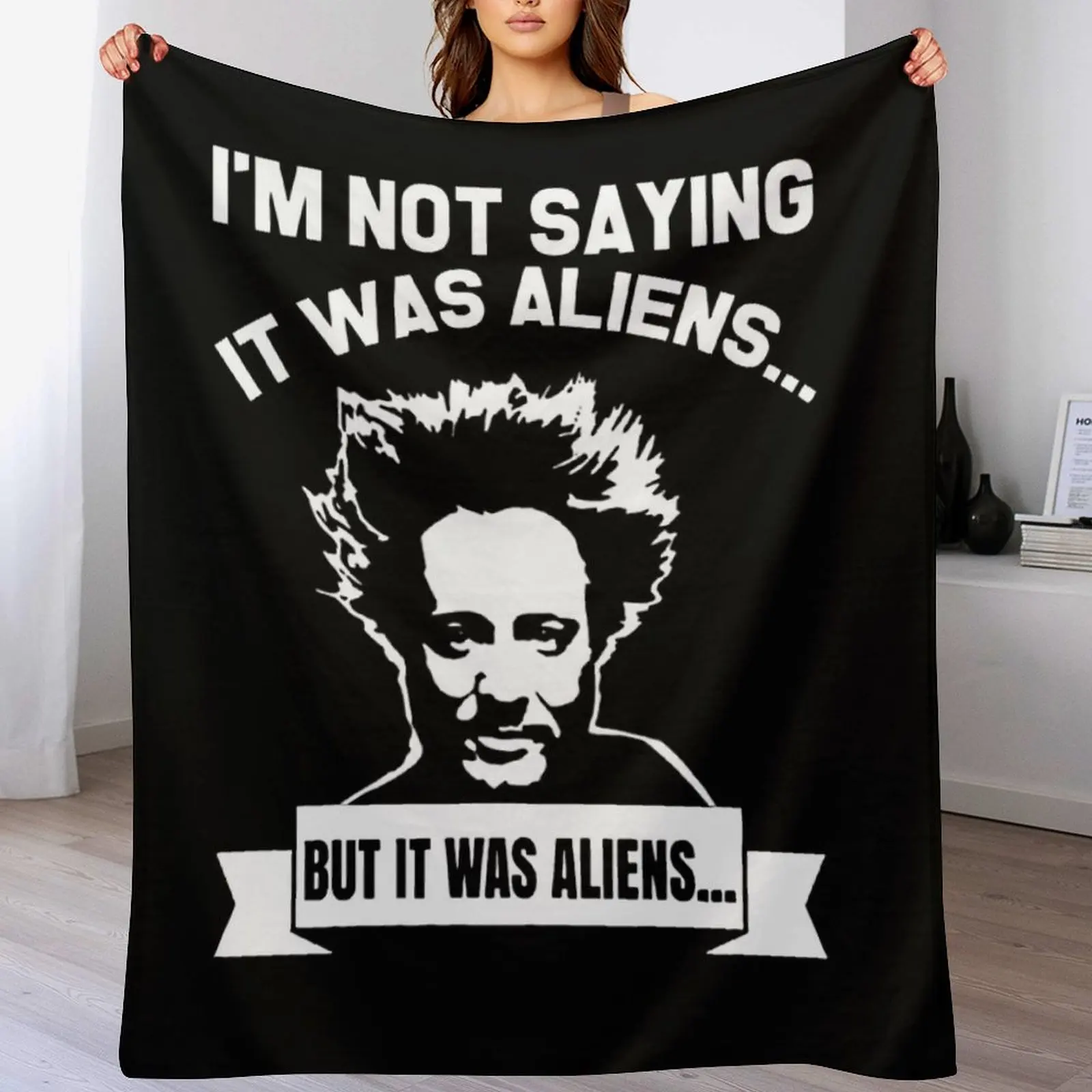 It-was-Aliens-Giorgio-A-Tsoukalos-Футболка-черное одеяло Свободные покрывала Зимние кровати