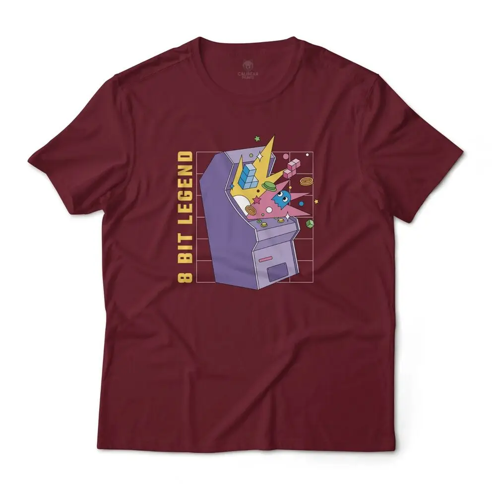 8-битная Ретро аркадная видеоигра художественная графическая футболка унисекс
