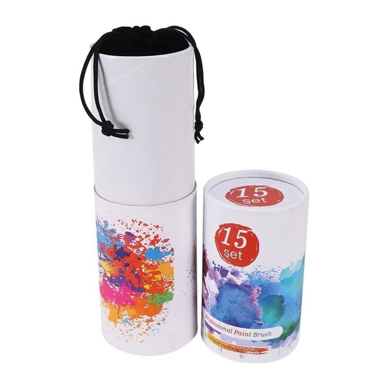 

15Pcs Miniature Paint Brush Detail Brushes Set With Triangular Handle