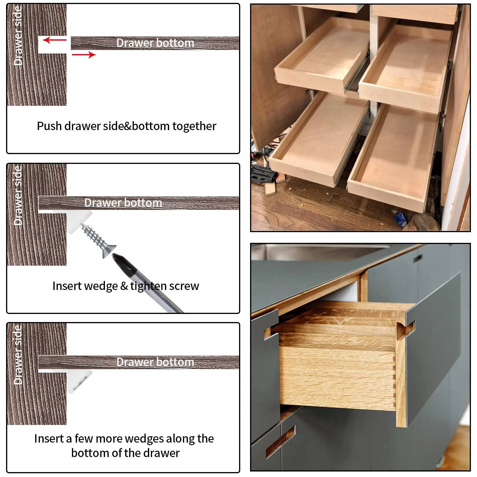 Зажим для мебели 45 градусов с винтами