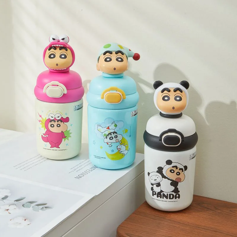 

Crayon Shin-Chan Изолированная чашка с двойным напитком 500 мл Милая кружка модная чашка из нержавеющей стали детские Мультяшные Аниме фигурки Модель игрушка