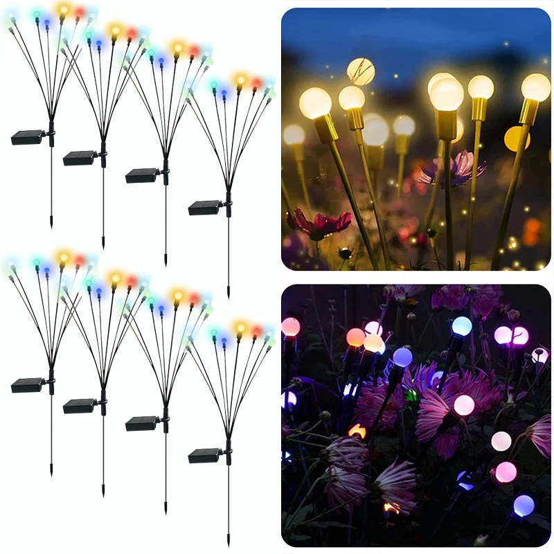 

Уличная садовая лампа на солнечной батарее, водонепроницаемый декоративный светильник для газона, Фонарь для освещения улицы, садовое освещение