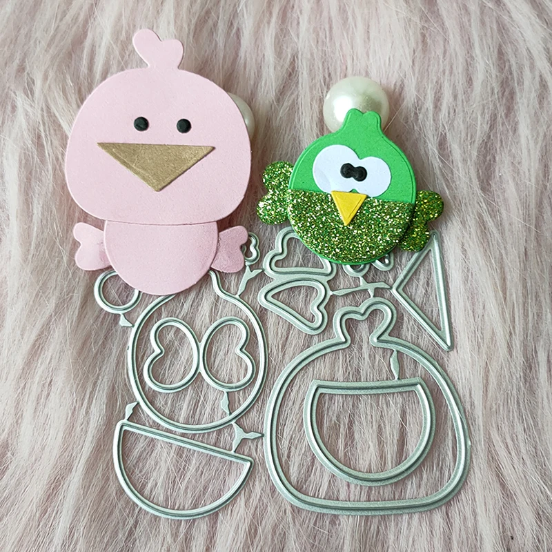 

New 2 sets of birds metal cutting die mould scrapbook decoration embossed photo album decoration card making DIY handicrafts