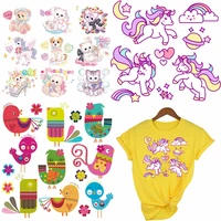 zotoone cartoon animal patches set a level washable diy accessory decoration clothes iron on transfers patches gift for kids d