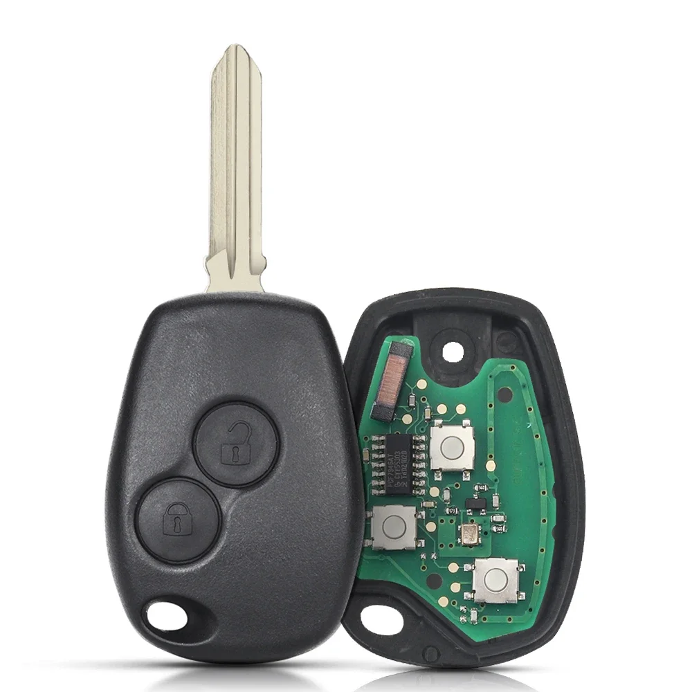 

Дистанционный ключ KEYYOU для Renault Duster Modus Clio 3 Twingo DACIA Logan Sandero Kangoo 433 МГц PCF7947 PCF7946, чип, 2 кнопки